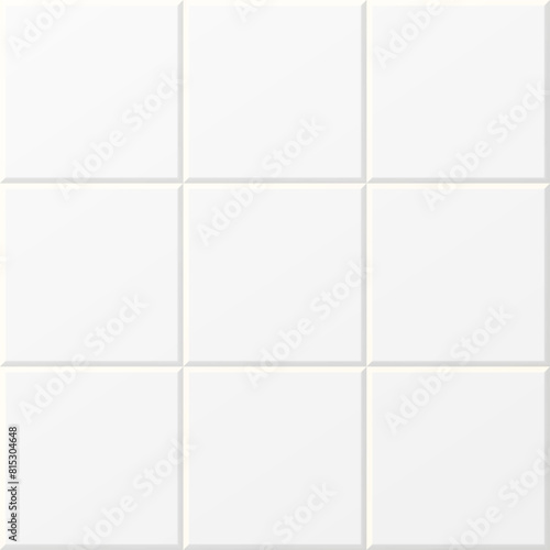 Seamless white tiles texture pattern