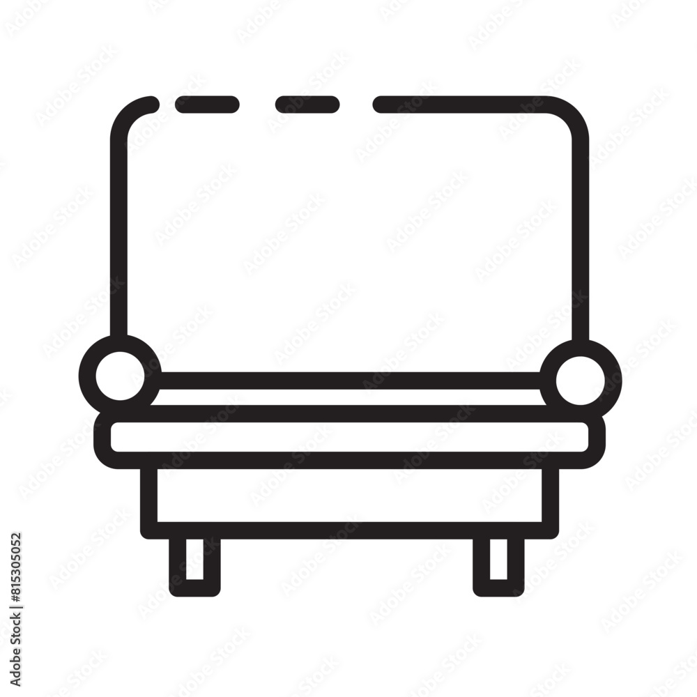 Households Roman Sofa Line Icon Households Roman Sofa Line Icon