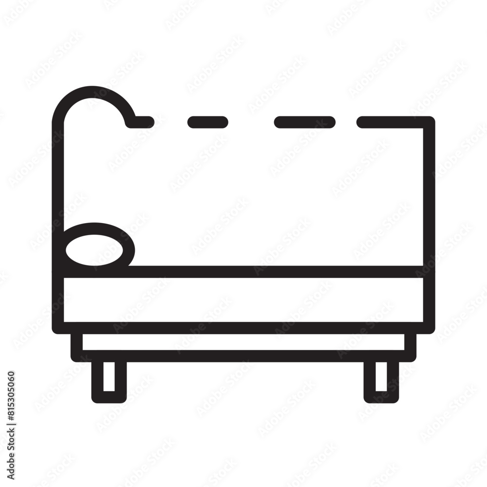Households Roman Sofa Line Icon Households Roman Sofa Line Icon