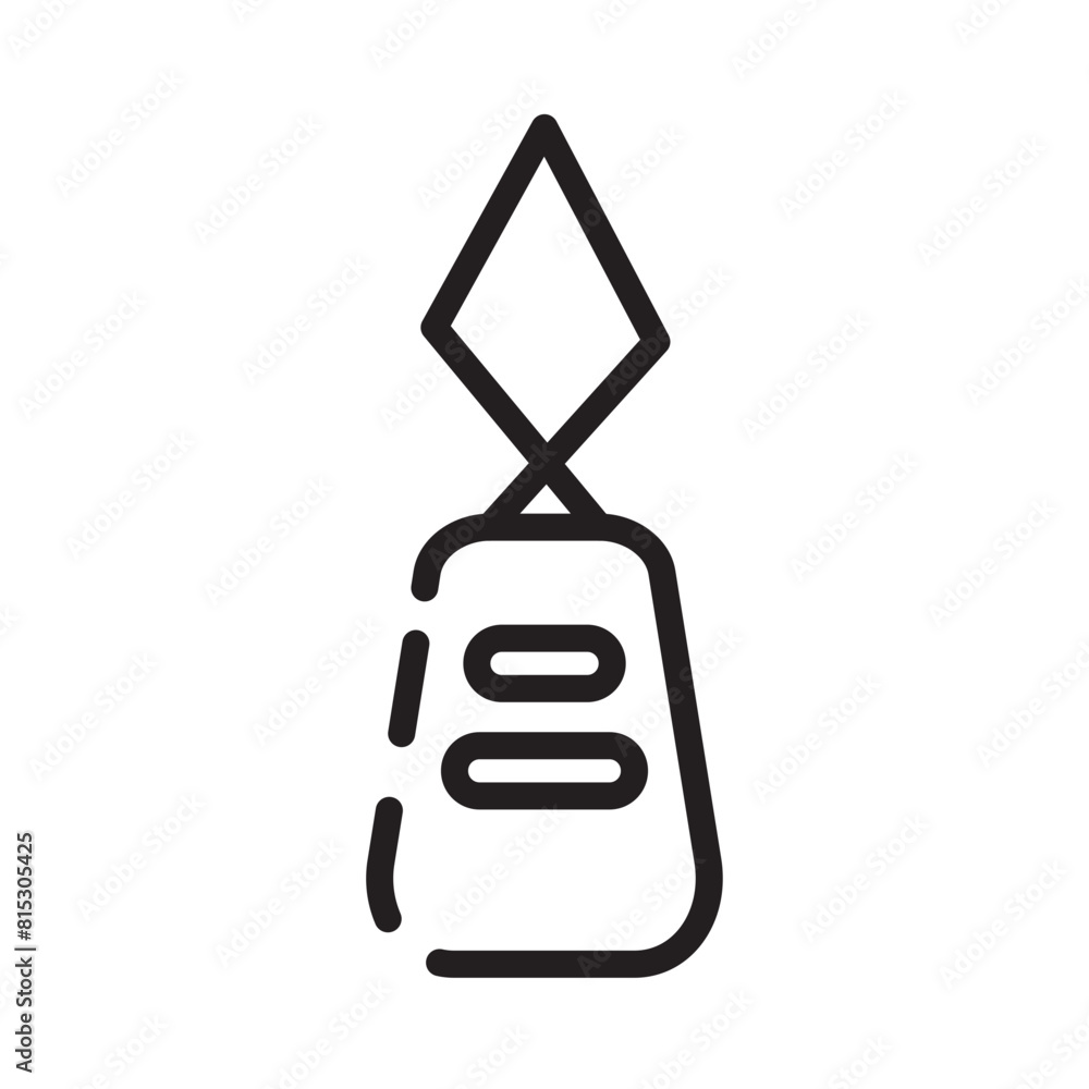 Fototapeta premium Threader Tool Work Line Icon