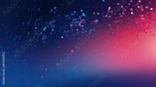 Abstract gradient background with scattered confetti dots photo