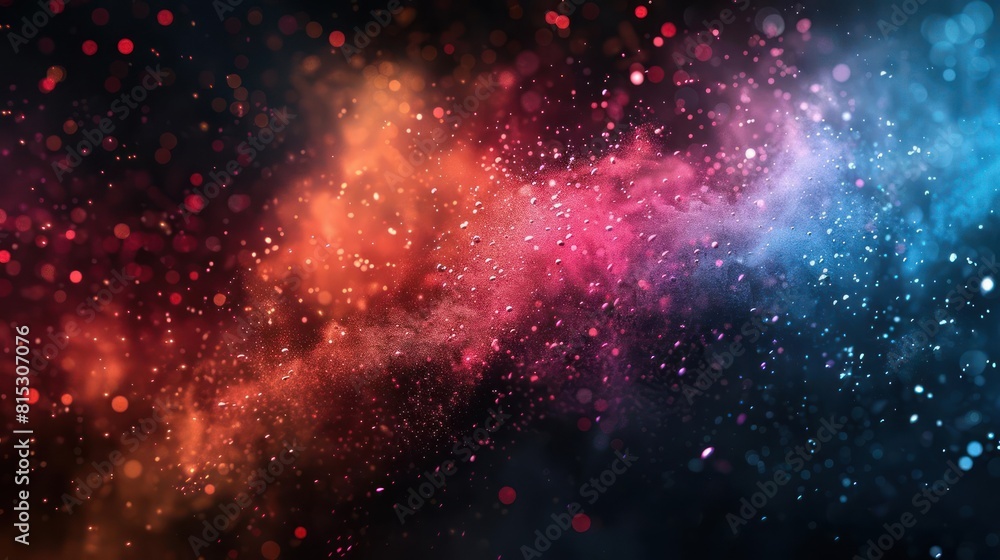Colorful Starburst Light Blur Graphic