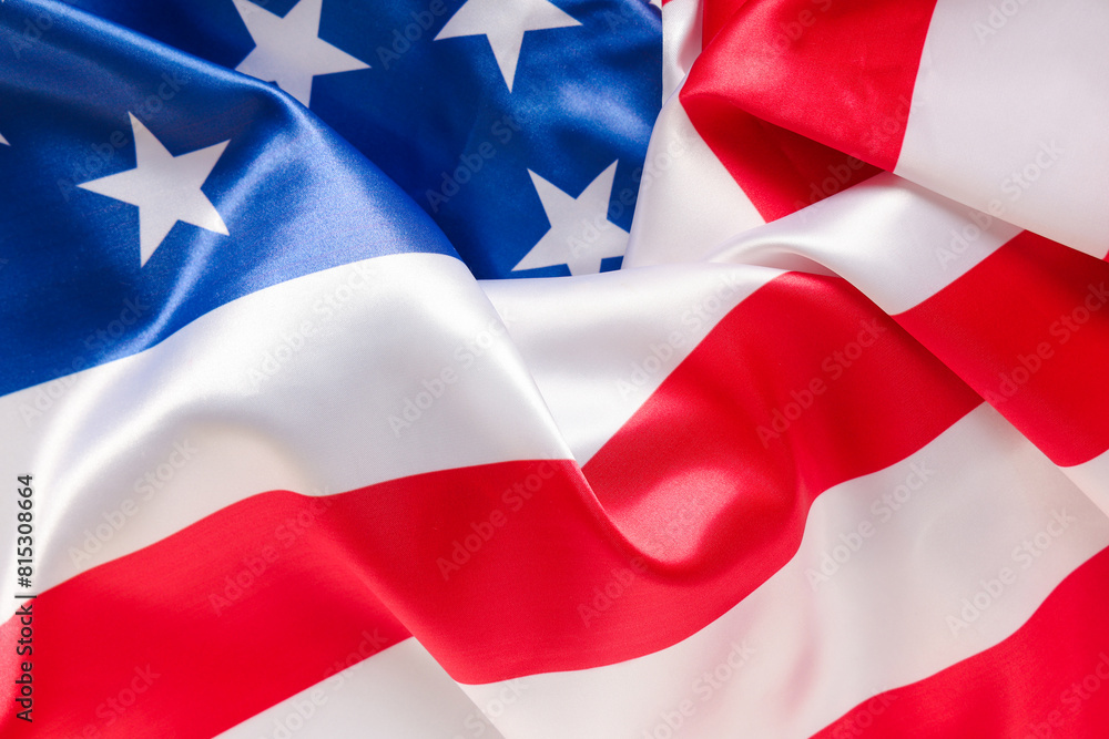Flag of USA as background, closeup. Memorial Day celebration Flag of USA as background, closeup. Memorial Day celebration