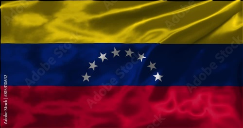 Loop Animation the flag of Venezuela waving flag 4k animation footage photo