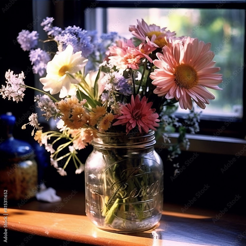 flowers in a jar flowers in a jar