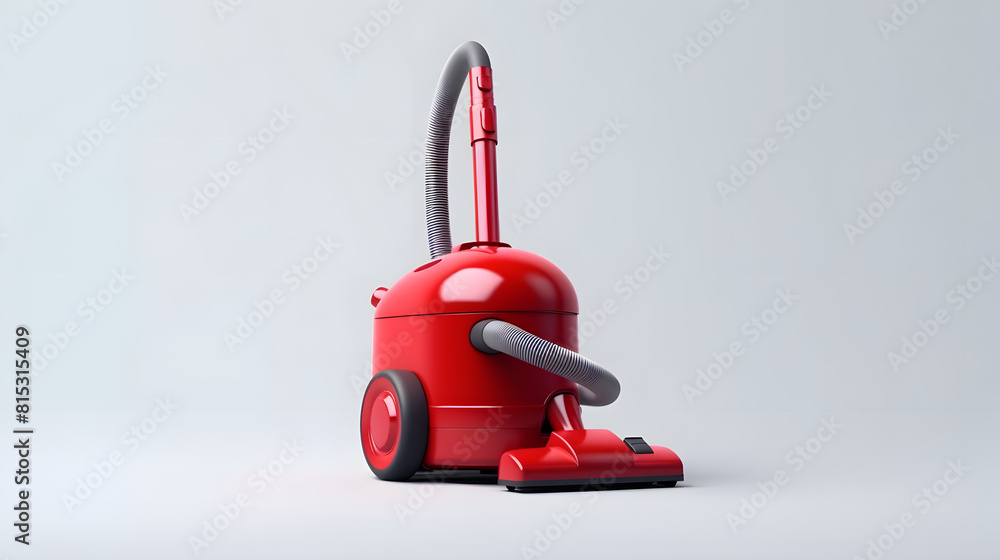 Fototapeta premium Vacuum cleaner icon cleaning service 3d