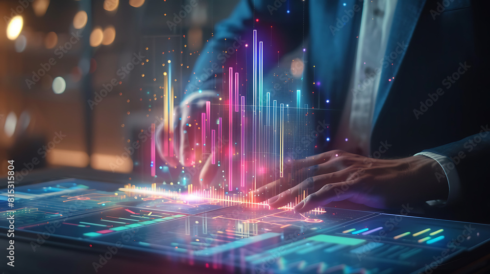 Business chart analysis, wallpaper, an intelligent perspective on organizational development towards progress Business chart analysis, wallpaper, an intelligent perspective on organizational development towards progress