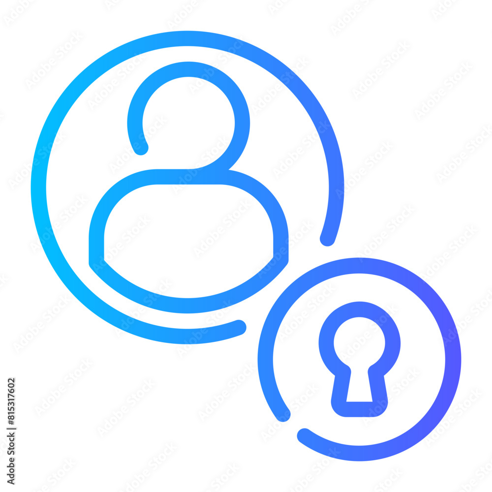 lock gradient icon lock gradient icon