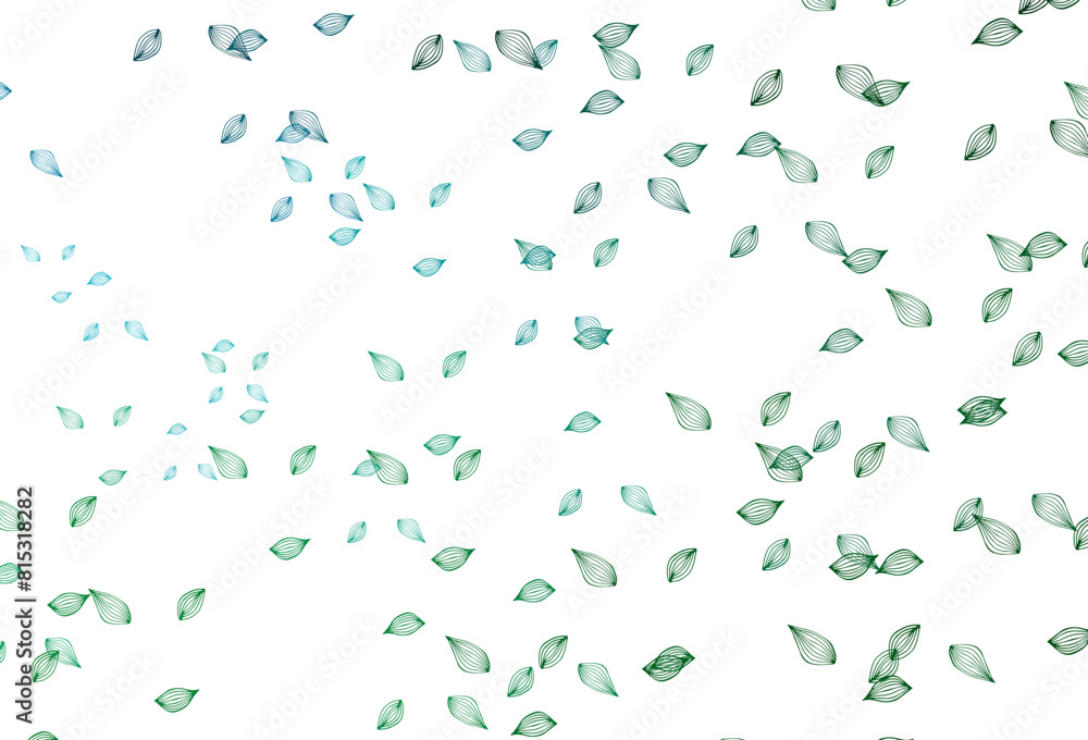 Light Blue, Green vector hand painted pattern.