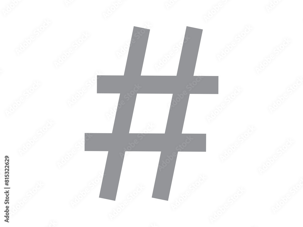 Obraz premium Hashtag icon design illustration.