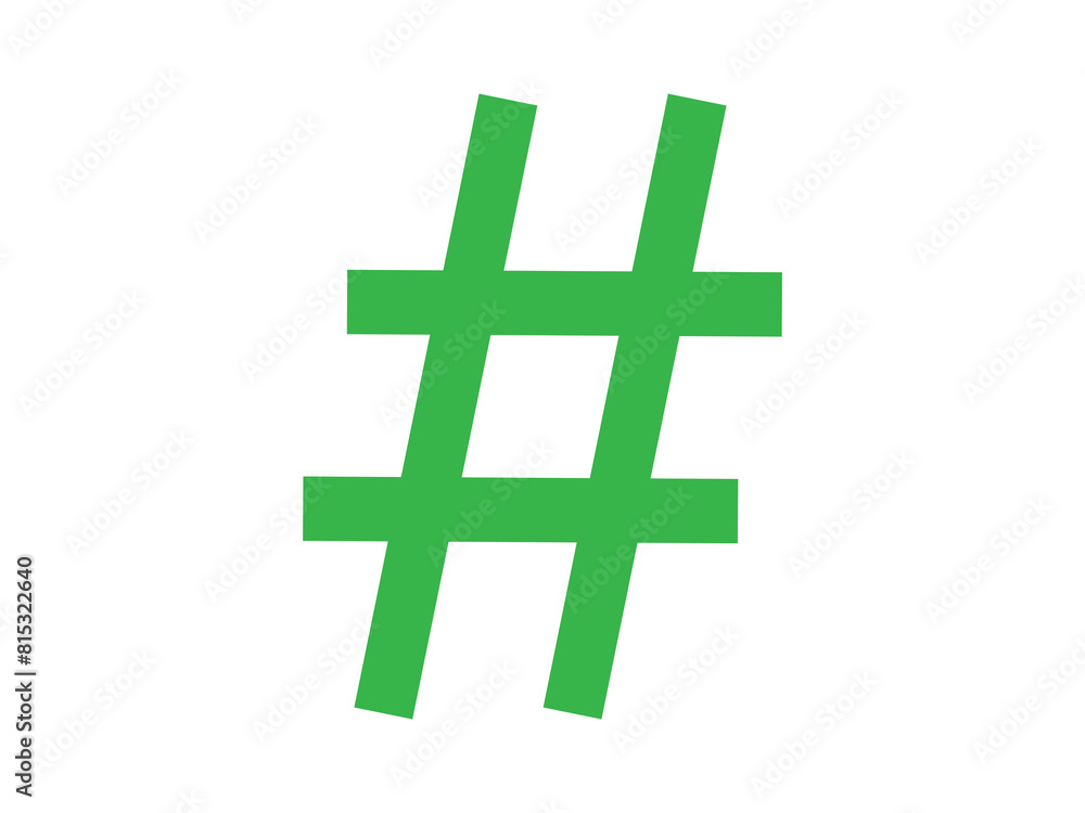 Obraz premium Hashtag icon design illustration.
