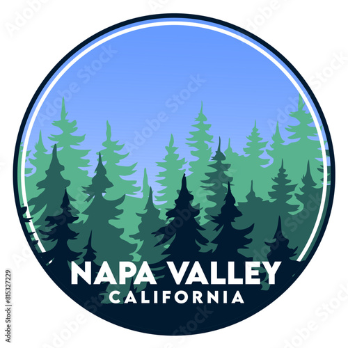 Napa Valley with beautiful blue sky views