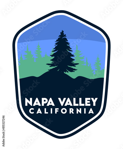Napa Valley with beautiful blue sky views
