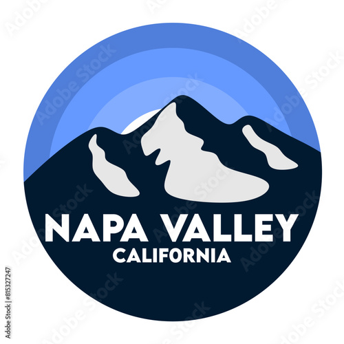 Napa Valley with beautiful blue sky views