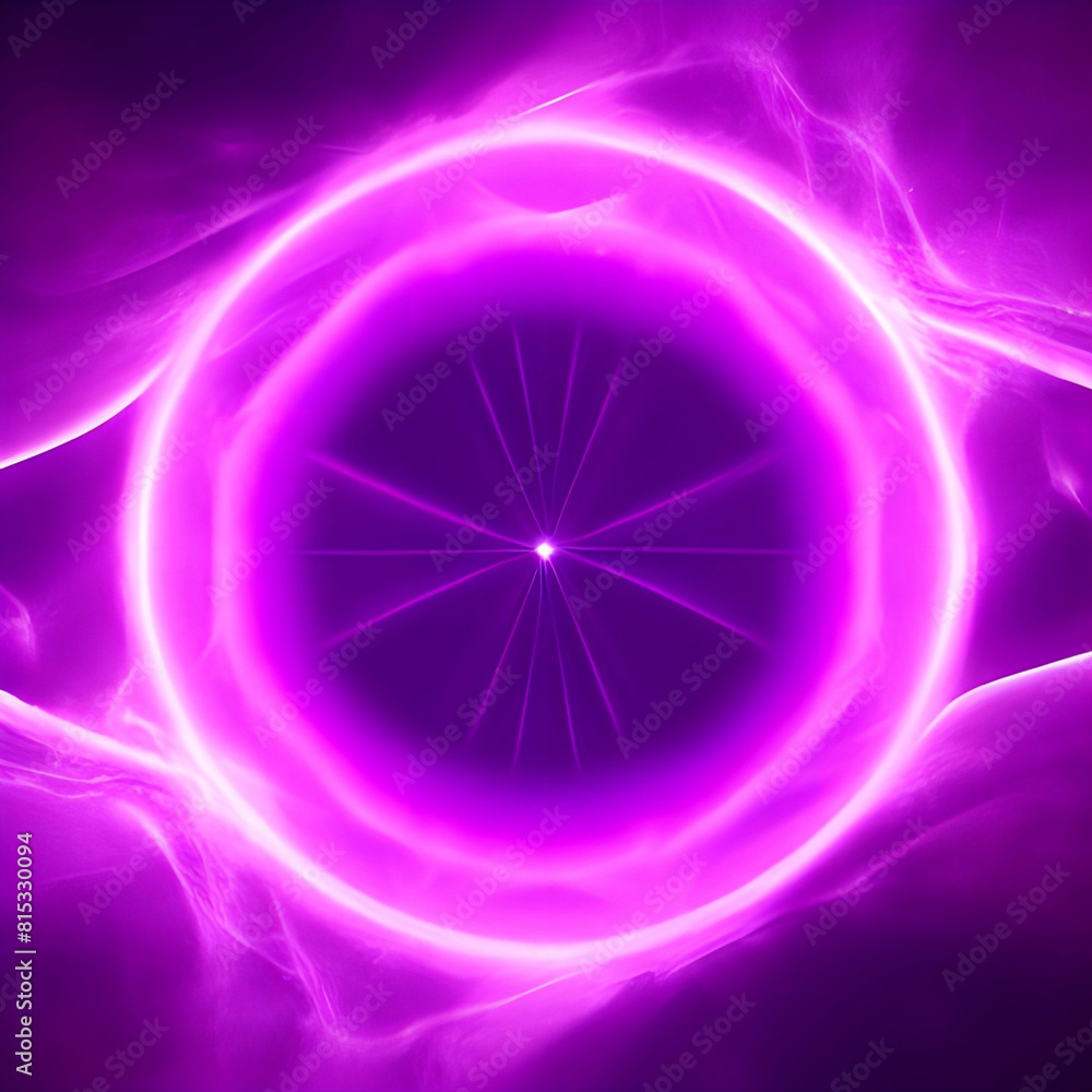 Obraz premium purple abstract circle plasma lightning particle effect