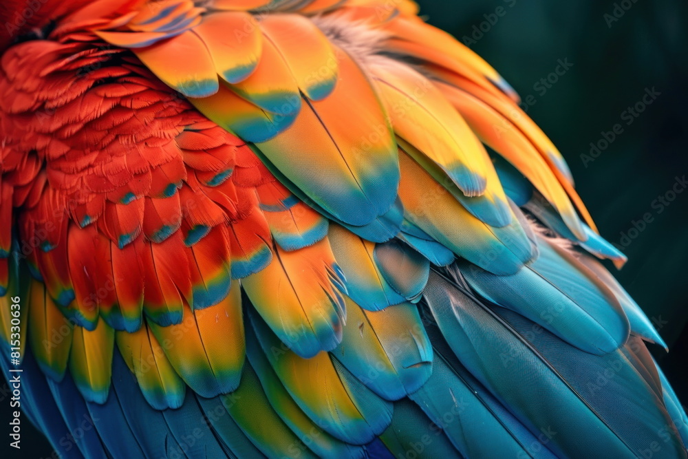Obraz premium closeup colorful of parrot, bird