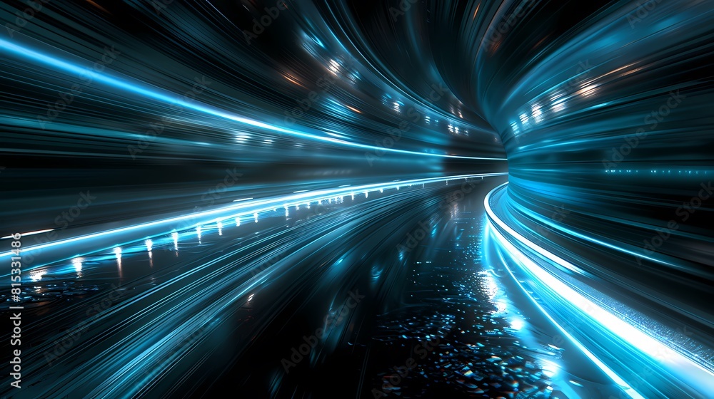Digital technology black and blue glare curve poster background Digital technology black and blue glare curve poster background