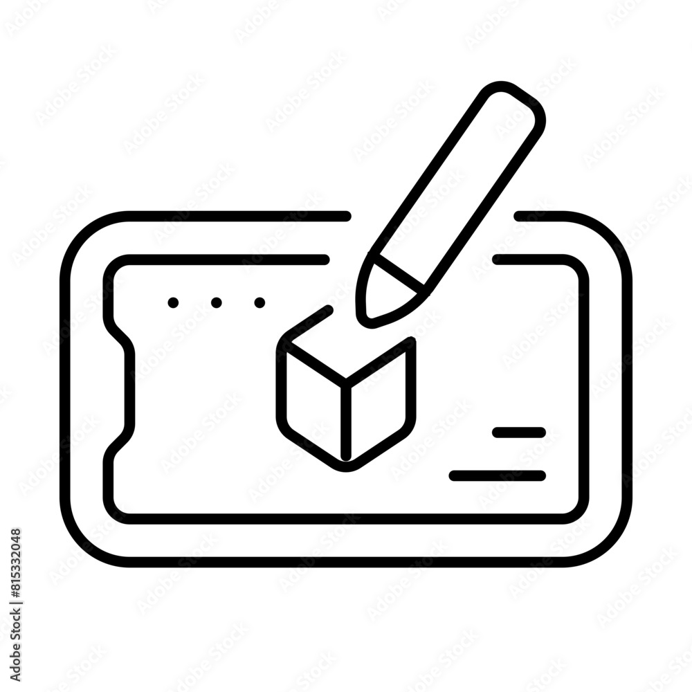 Detail Product Icon With Thin Line Style Detail Product Icon With Thin Line Style