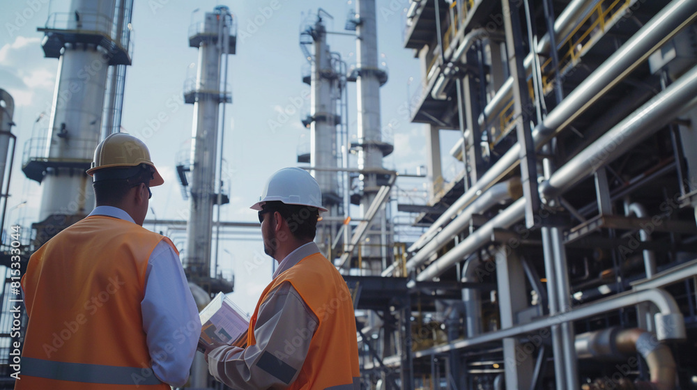 Inspection & Audit Duo Engineers providing expert analysis and inspection at the oil facility. Inspection & Audit Duo Engineers providing expert analysis and inspection at the oil facility.