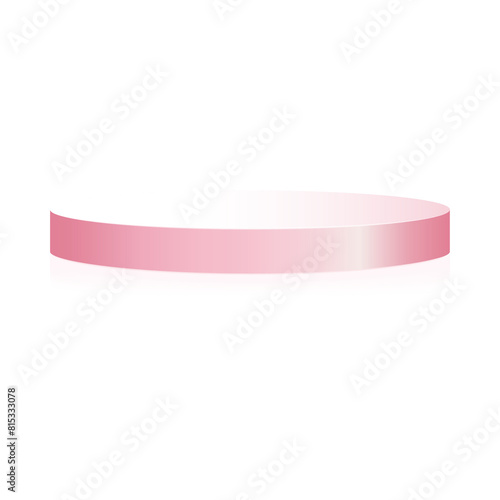 pink podium isolated