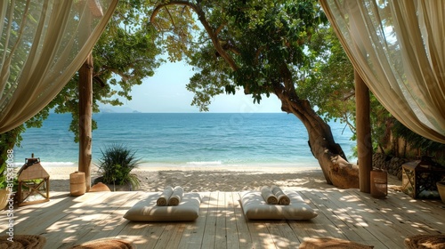 holistic massage experience in a beachfront pavilion where the rhythmic sounds of the Andaman Sea provide a natural soundtrack for relaxation