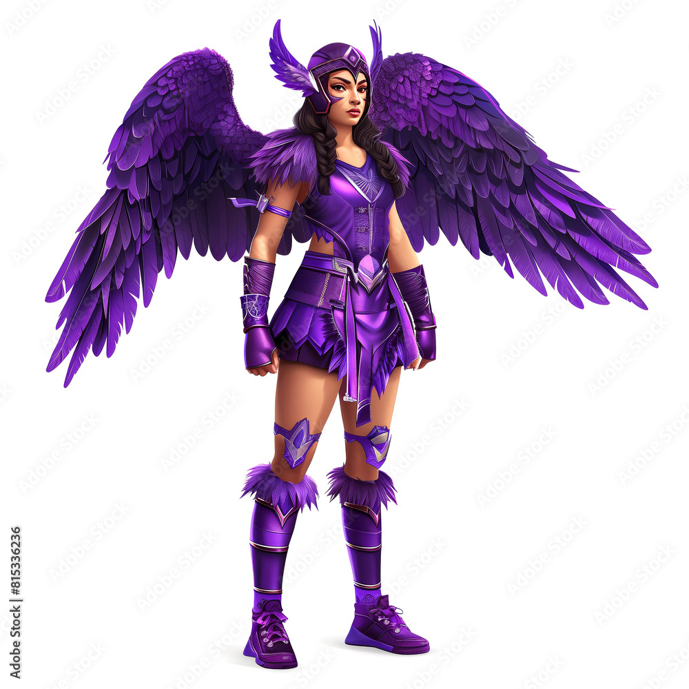 Naklejka premium Valholla the Violet Valkyrie