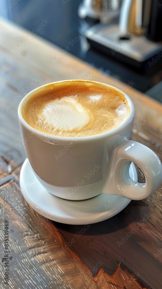 Depict the rich crema on top of a freshly poured doppio coffee, Futuristic , Cyberpunk Depict the rich crema on top of a freshly poured doppio coffee, Futuristic , Cyberpunk