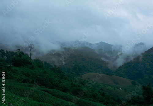 clouds over the mountains © Aussanai