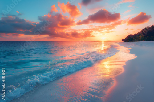 sunset over the sea © Dawood