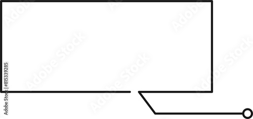 Callout Box Outline Shape Design Element Vector