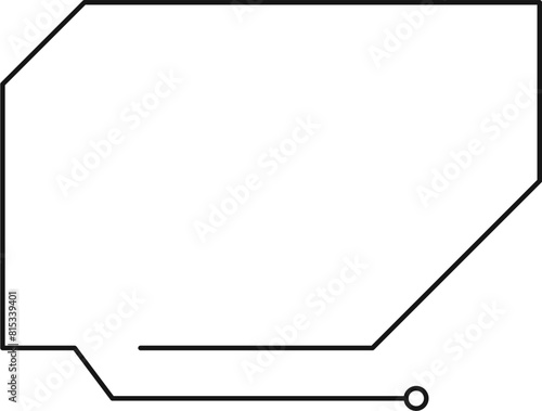 Callout Box Outline Shape Design Element Vector