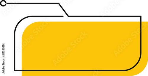 Callout Box Shape Design Element Vector