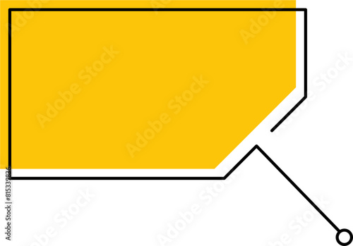 Callout Box Shape Design Element Vector