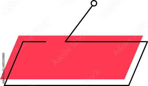 Callout Box Shape Design Element Vector