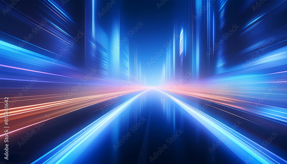 Abstract Neon Lights with speed motion effect. Abstract Neon Lights with speed motion effect.