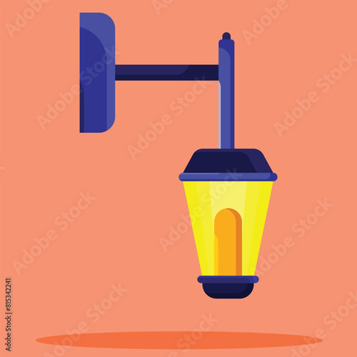 Wall lamp icon. Subtable to place on light, outdoor, etc.