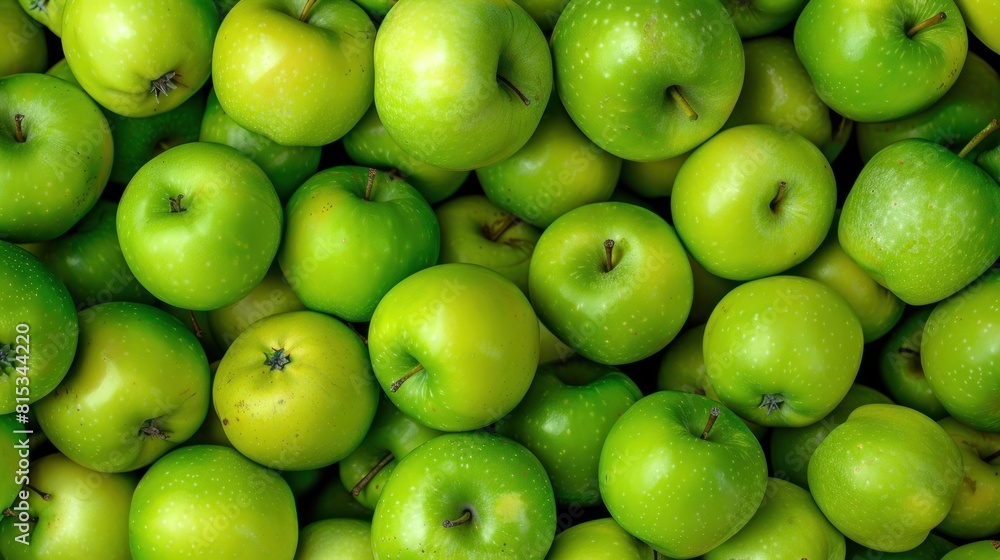 Green Apple Background, pile of green apples Green Apple Background, pile of green apples