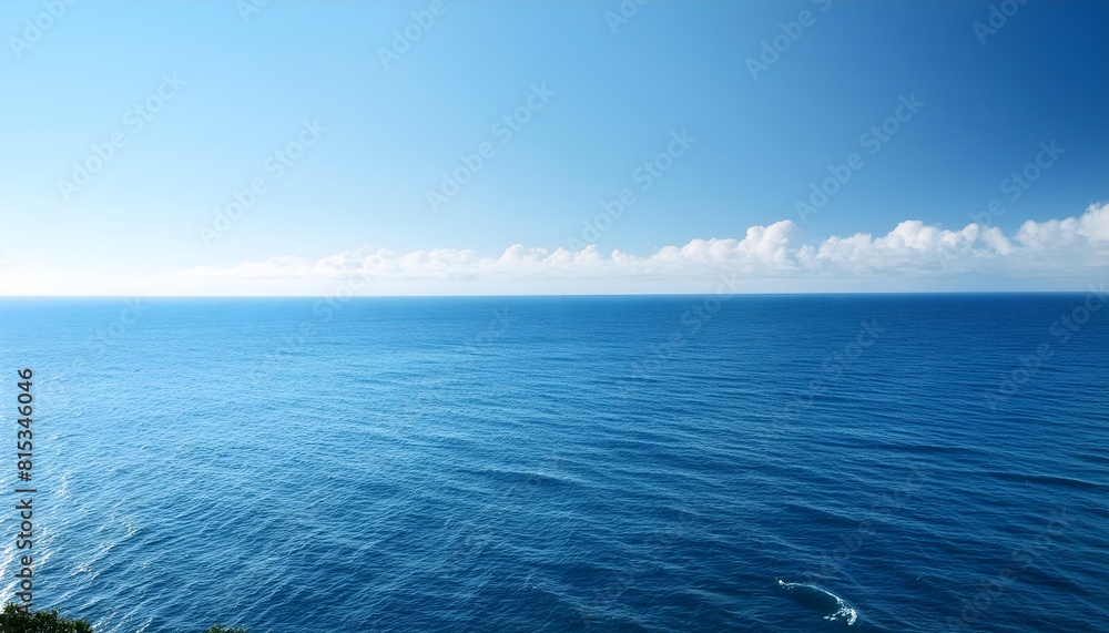 Obraz premium a soothing ocean view with gentle blue illumination