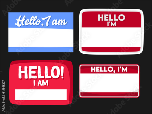 a sign that says hello I am