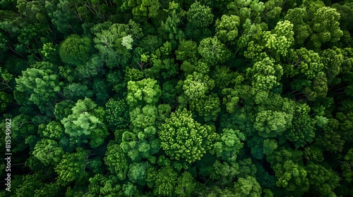 Aerial top view green forest with earth Green planet in your hands Save Earth Texture of forest view from above ecosystem and healthy environment   Generative AI