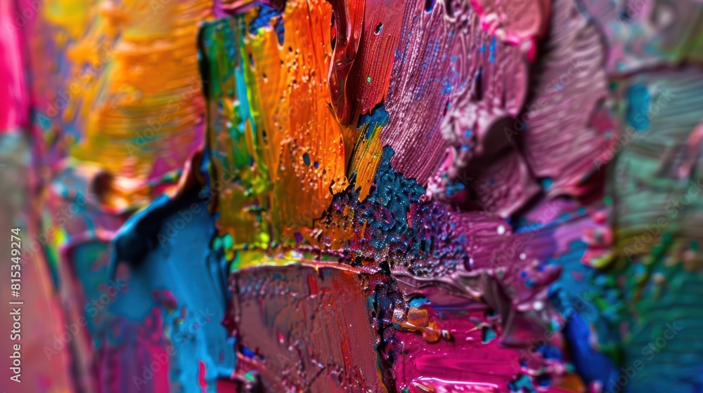 A stunning display of ultra-realism, a colorful texture bursts forth with vibrant energy, its rough surface adorned with a mesmerizing mix of hues. A stunning display of ultra-realism, a colorful texture bursts forth with vibrant energy, its rough surface adorned with a mesmerizing mix of hues.
