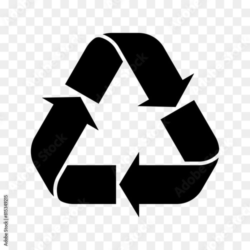Vector illustration of a recycling symbol Recycle symbol icon