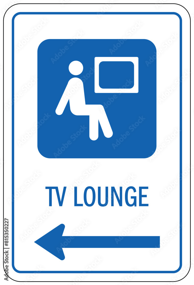 TV lounge sign TV lounge sign