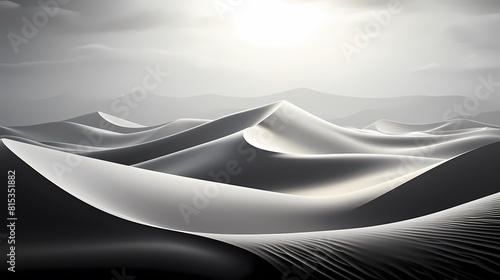 Digital technology black and white dune poster background