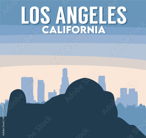 los angeles california with beautiful views