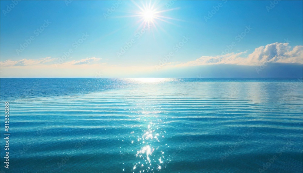 Obraz premium 海面 光 キラキラ 背景 壁紙 フレーム コピースペース