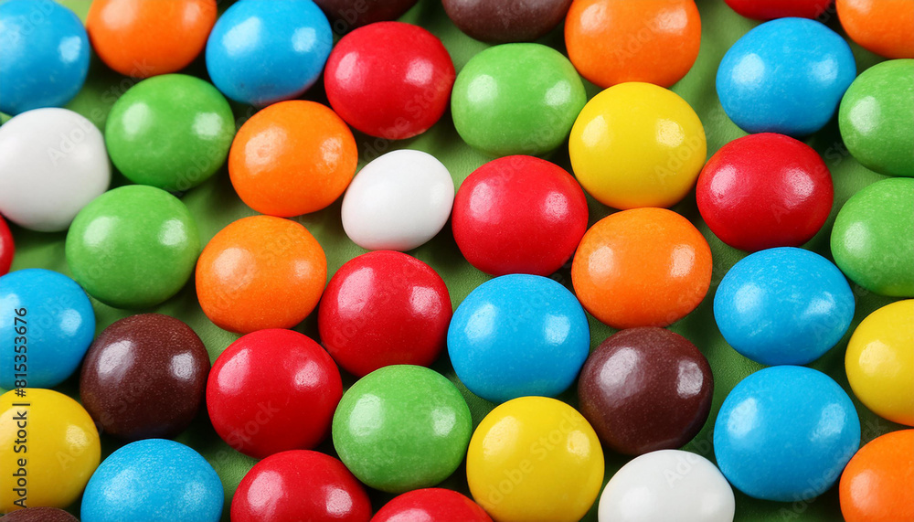 Brightly colored gum balls laying flat, background Brightly colored gum balls laying flat, background
