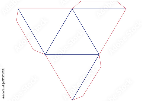 VECTOR DE FIGURA GEOMETRICA TRIAGULO  CORTE