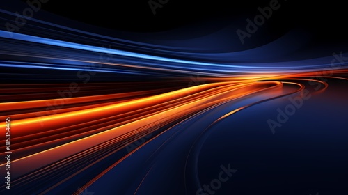 Digital technology space flowing dynamic light poster PPT background