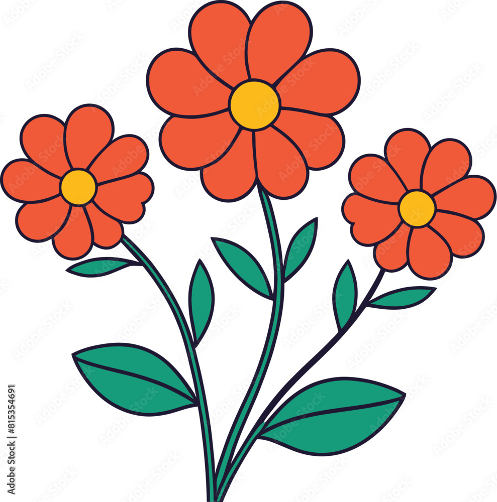 Flowers vector illustration clip art Flowers vector illustration clip art